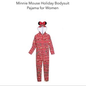 Minnie Mouse Holiday Bodysuit Pajama for Women